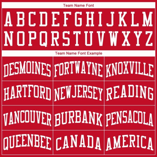 Custom Red White Round Neck Basketball Jersey - Image 4