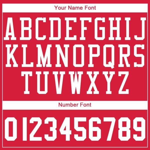 Custom Red White Round Neck Suit Basketball Jersey - Image 4