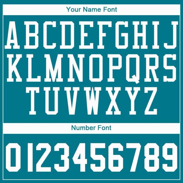 Custom Teal White Round Neck Basketball Jersey - Image 4